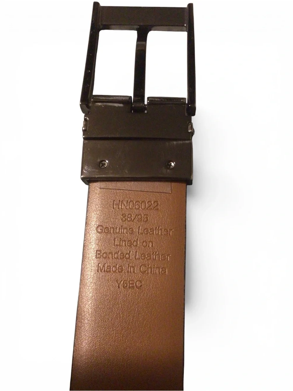 EUC...Mens Penguin Genuine Black Leather belt...